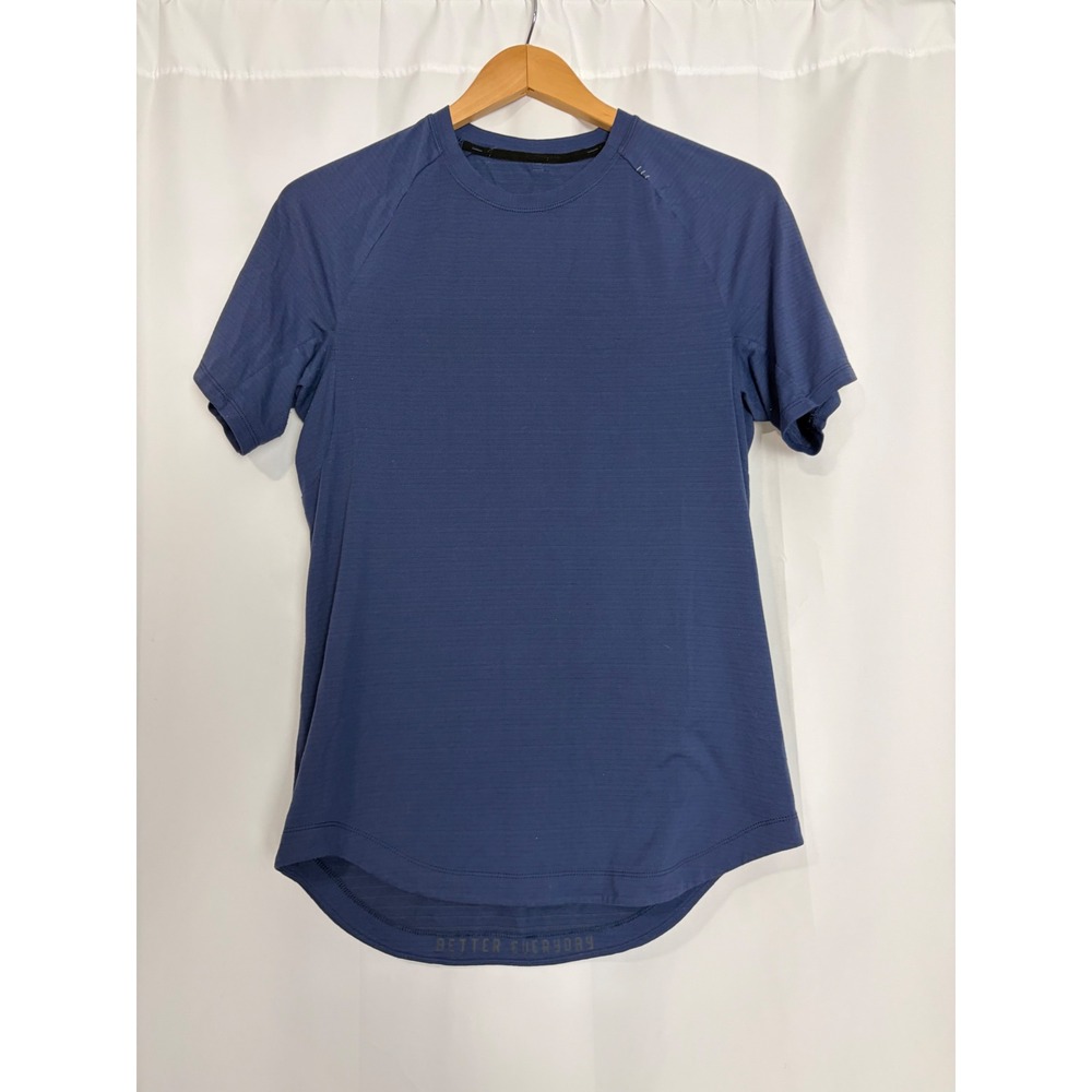 Lululemon Metal Vent Tech Short Sleeve Shirt Blue Mens Training Top Small
